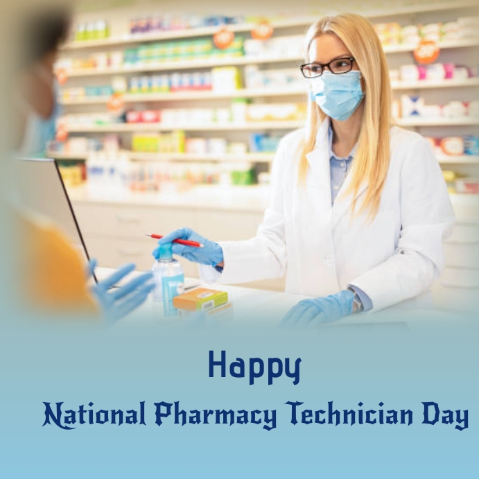 national pharmacy technician  day Instagram Post template