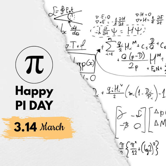 national pi day Instagram 帖子 template