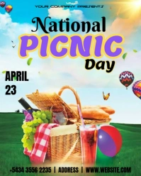 National Picnic Day Instagram Portrait template