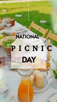National picnic day Tampilan Digital (9:16) template