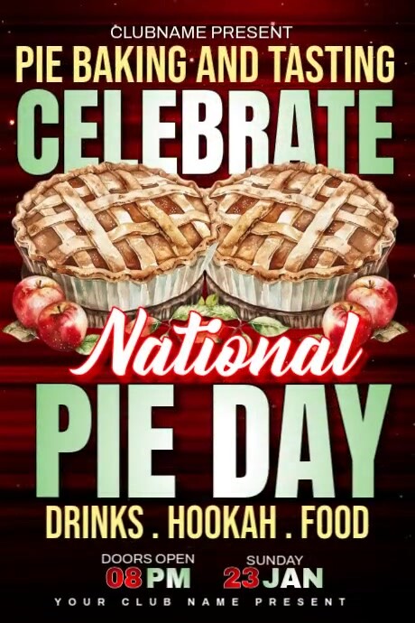 National Pie Day Ads Template | PosterMyWall