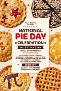 Pie Week Poster food Template | PosterMyWall