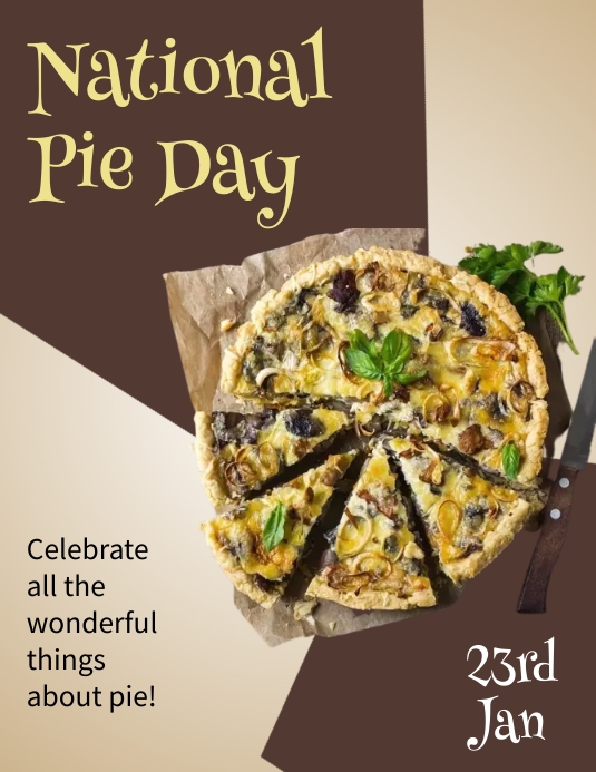 Pie Week Poster National Pie Day Template | PosterMyWall