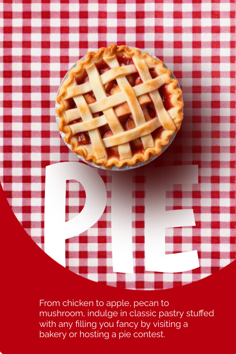 Pie Week Poster National Pie Day Poster Template | PosterMyWall
