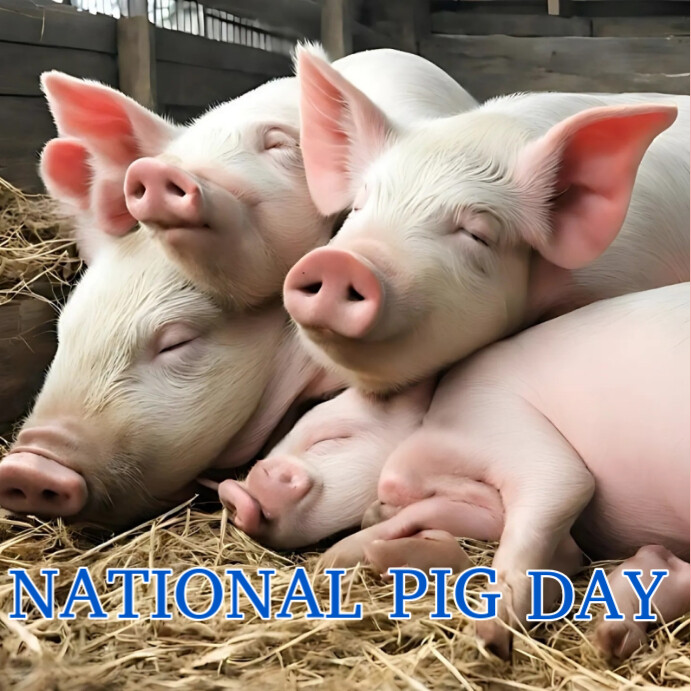 Pigs Month National Pig Day Template | PosterMyWall
