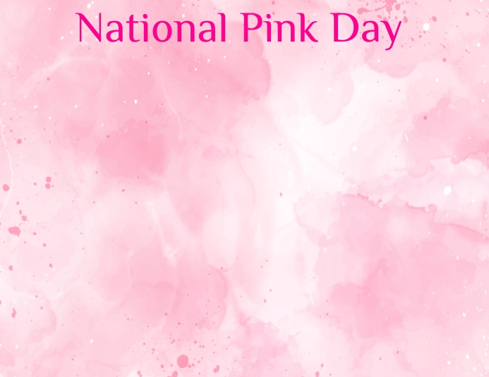 Copy of National Pink Day background illustration | PosterMyWall