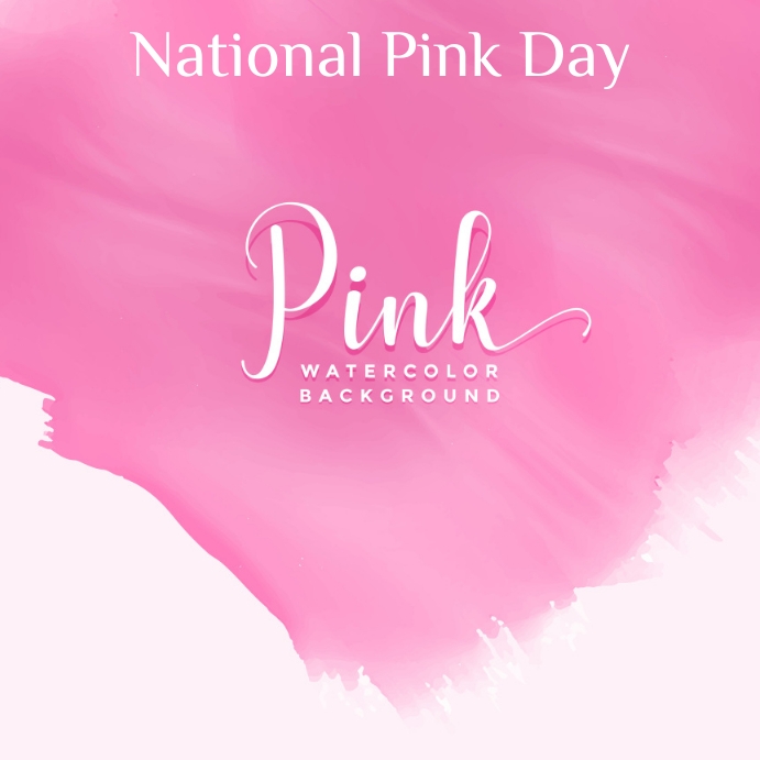 Copy of National pink day background illustration | PosterMyWall