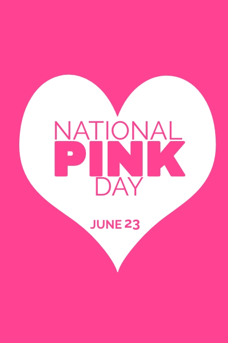 NATIONAL PINK DAY Template | PosterMyWall