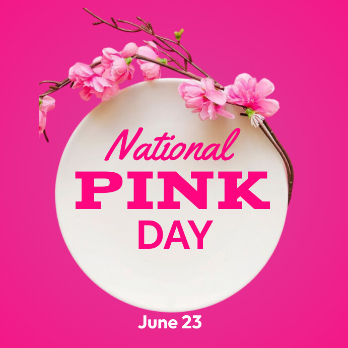 National pink day Template | PosterMyWall