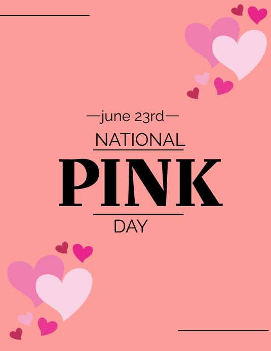 Copy of national pink day poster | PosterMyWall
