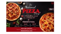 National Pizza Day 2 Digital Display (16:9) template