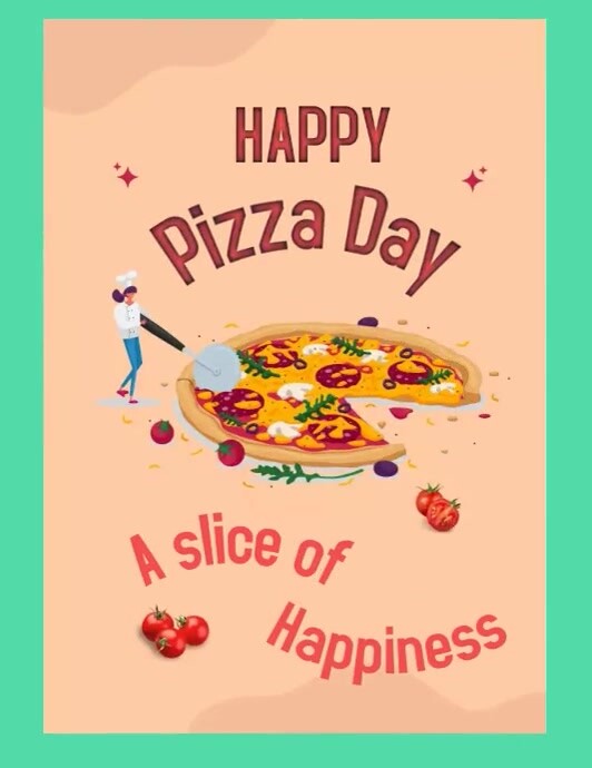 National pizza day Рекламная листовка (US Letter) template