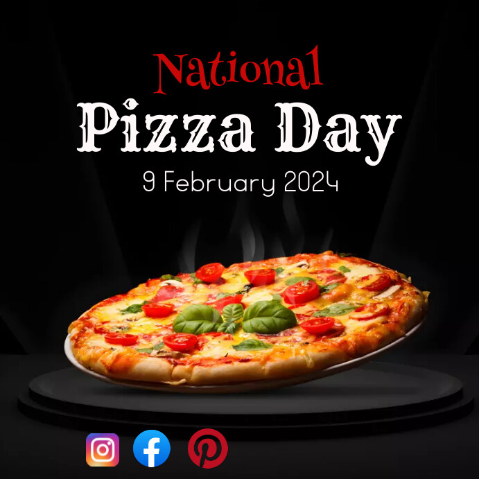 National Pizza Day Template PosterMyWall
