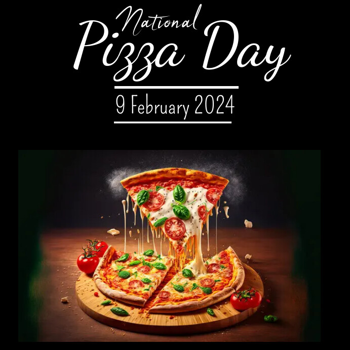 National pizza day Instagram post Template PosterMyWall