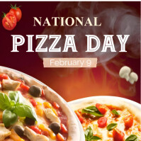 National Pizza Day Template Instagram Post