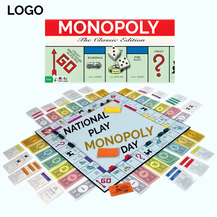 National Play Monopoly Day Template PosterMyWall
