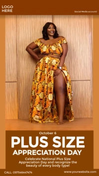 National Plus Size Appreciation Day Instagram Story template