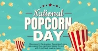 National Popcorn Day Ads Copertina evento Facebook template