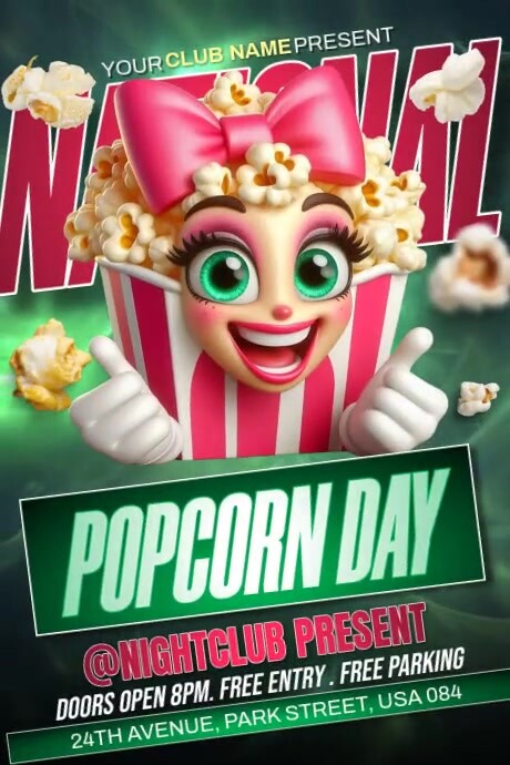National Popcorn Day Ads Template | PosterMyWall