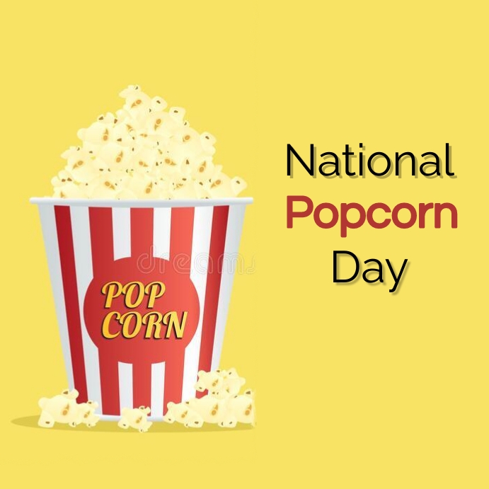 national popcorn day Template PosterMyWall
