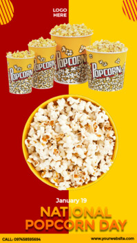 Popcorn Day Ads Template | PosterMyWall