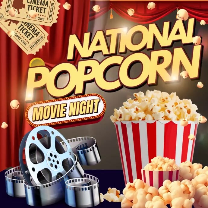 Popcorn Promotion Instagram Ad Template | PosterMyWall
