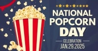 National Popcorn Day Invitation Cover ng Facebook Event template