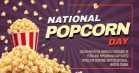 National Popcorn Day Offer Copertina evento Facebook template
