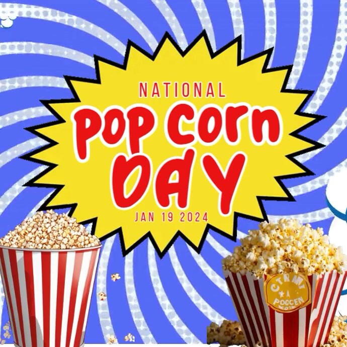 National Popcorn Day Video template