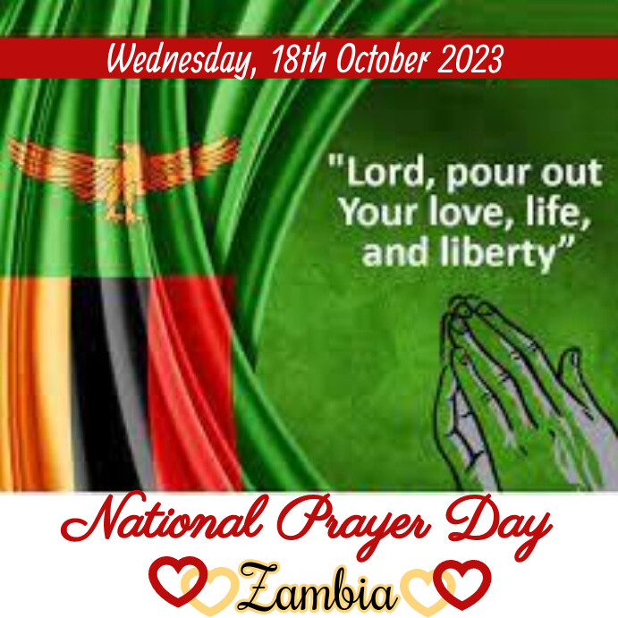 National prayer Day Zambia instagram post Template | PosterMyWall