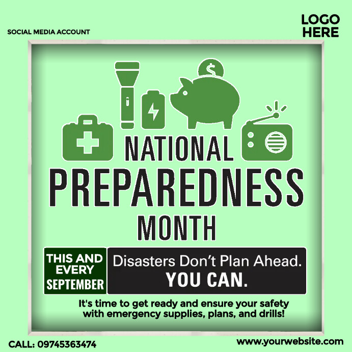 Copy of national preparedness month | PosterMyWall