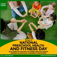 National Preschool Health and Fitness Day Instagram-opslag template