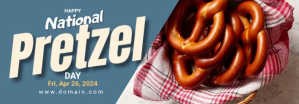 National Pretzel Day Banner de Tumblr template