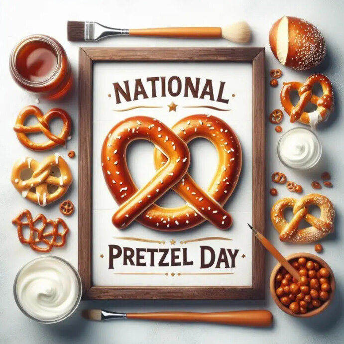 Copy Of National Pretzel Day PosterMyWall Copy of national pretzel day postermywall