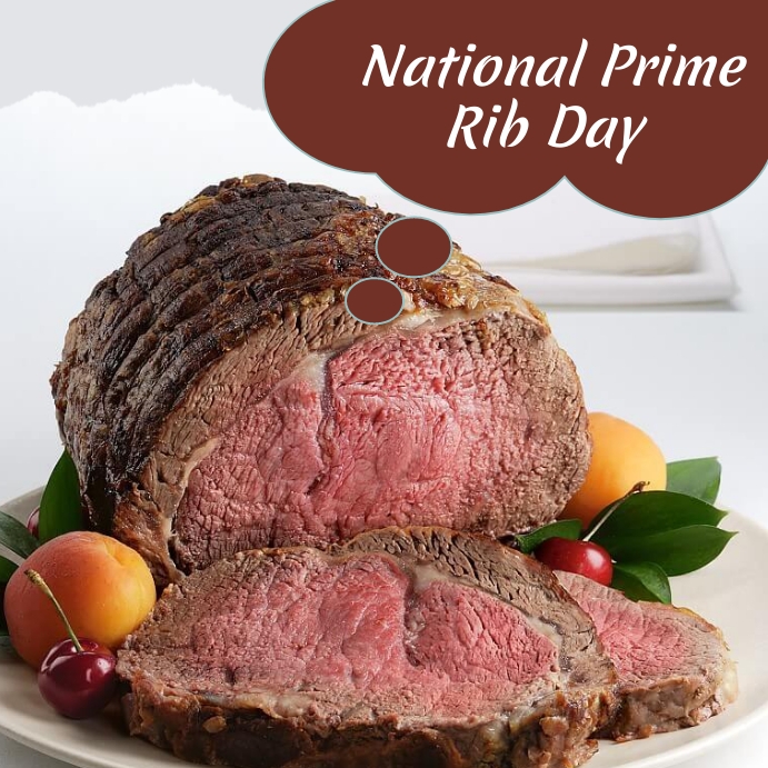national prime rib day Template PosterMyWall