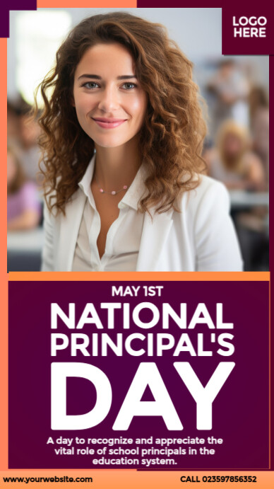 National Principal's Day template