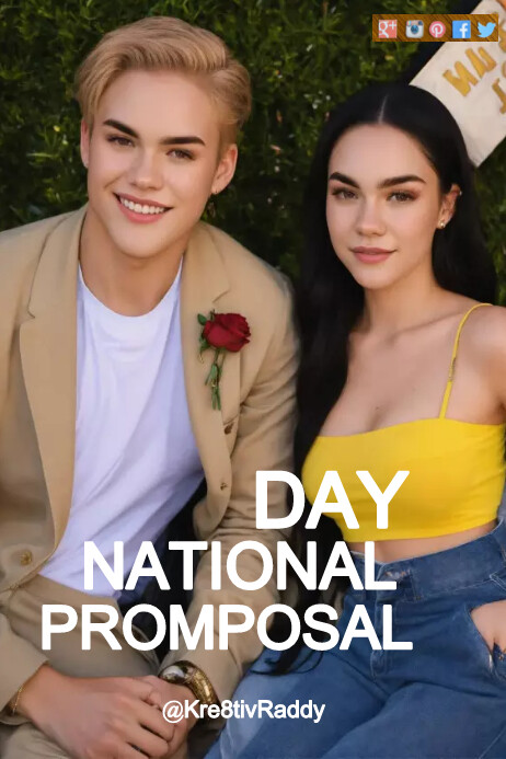 Promposal Banner National Promposal Day Template | PosterMyWall