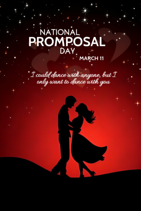 Promposal Banner National Promposal Day Template Poster | PosterMyWall