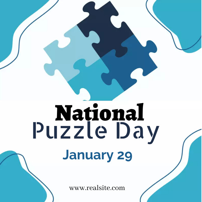 National Puzzle Day crossword (1) Instagram Post template