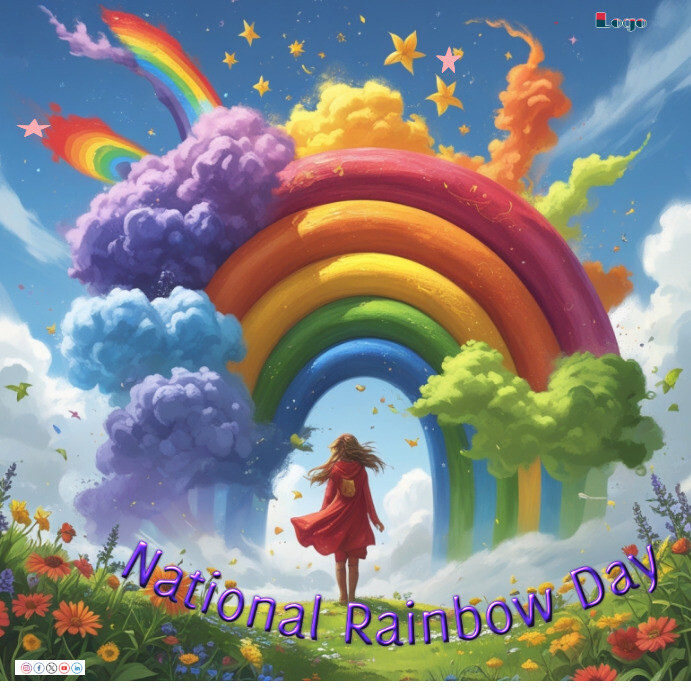 National Rainbow Day 2025 Instagram Post template