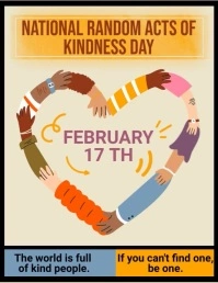 National Random Acts of Kindness Day Pamflet (VSA Brief) template