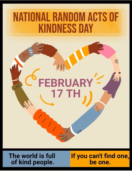 National Random Acts of Kindness Day Template PosterMyWall When Is Random Acts Of Kindness Day 2025 Usa