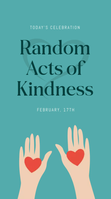 National Random Acts of Kindness Day Instagram Story template
