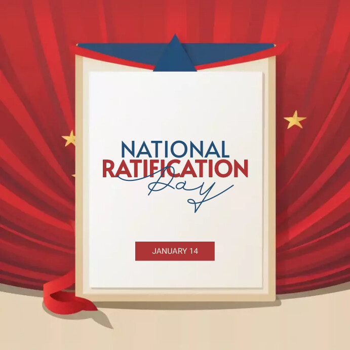 Copy of National Ratification Day | PosterMyWall