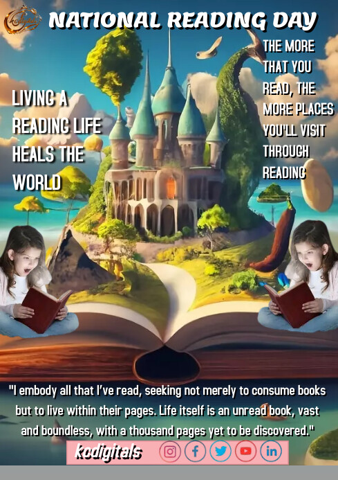 Copy of National reading day | PosterMyWall