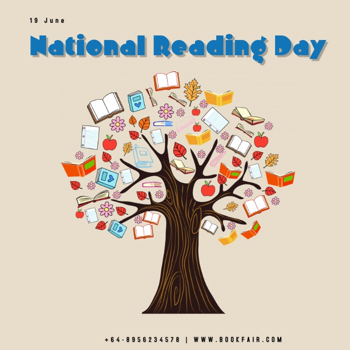National Reading Day Template | PosterMyWall