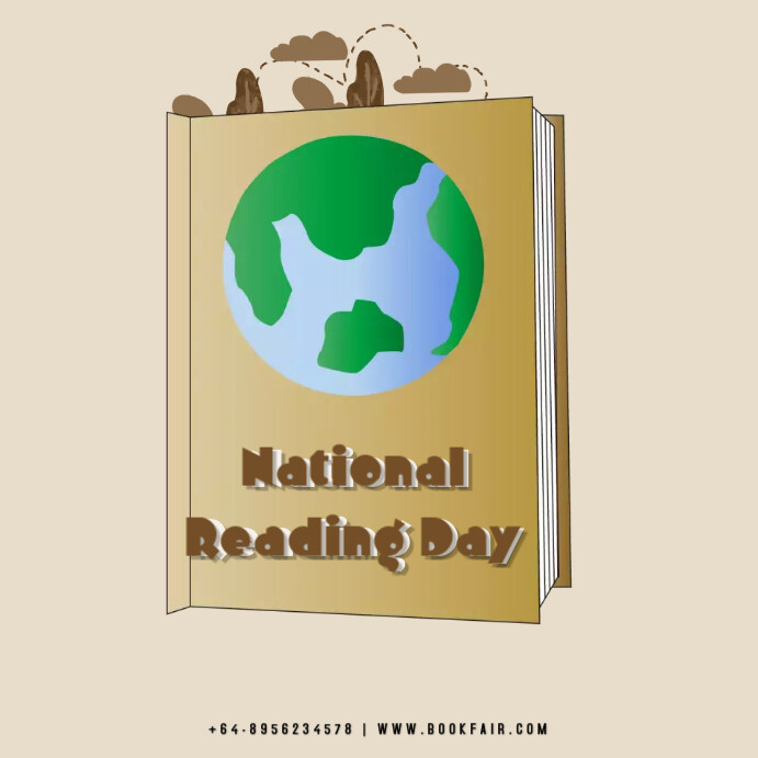 National Reading Day Template | PosterMyWall