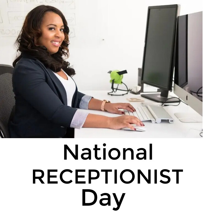 Receptionist Posts national receptionist day Template | PosterMyWall