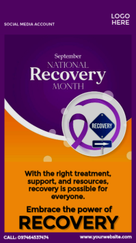 National Recovery Month Instagram Story template