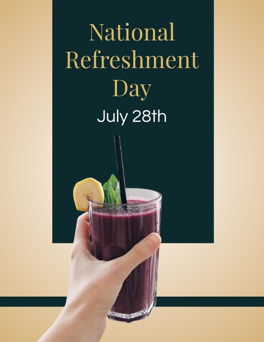 National Refreshment Day Template | PosterMyWall